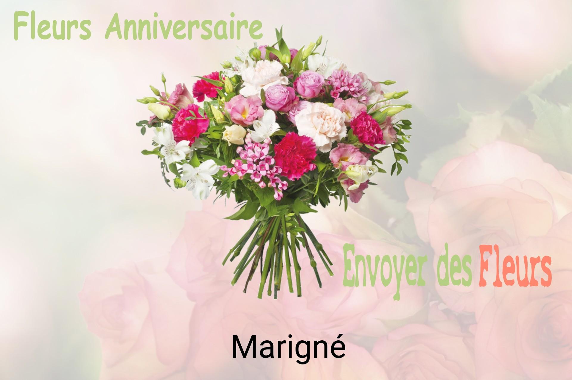 Bouquet de fleurs d’anniversaire livré à Marigné